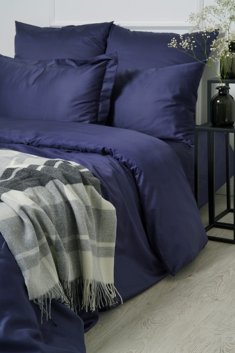 Sateen Duvet Cover Set "Blue" (5pcs.)