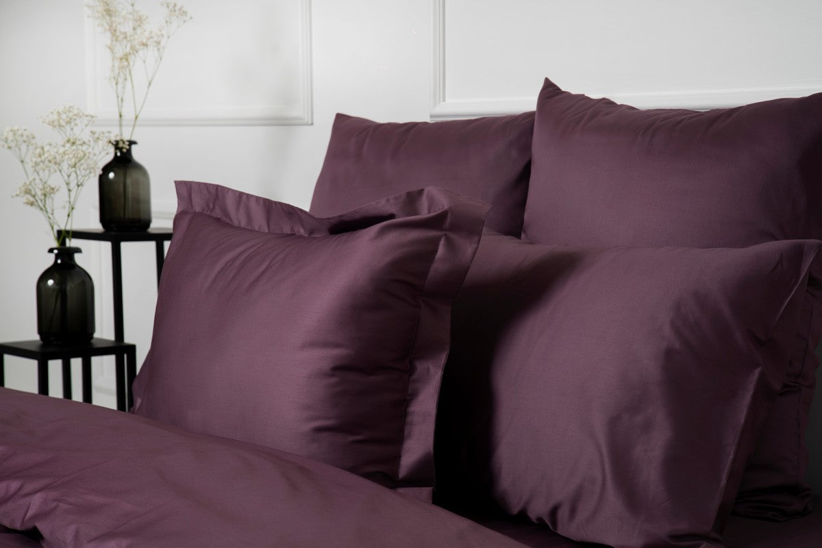 Sateen Duvet Cover Set "Plum" (3pcs.)