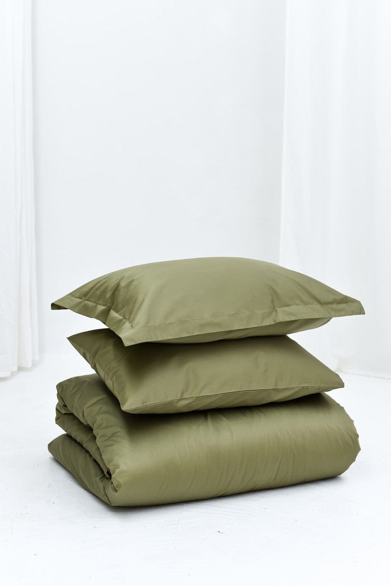 Moss Green Sheet Set Comfy Solid Sateen