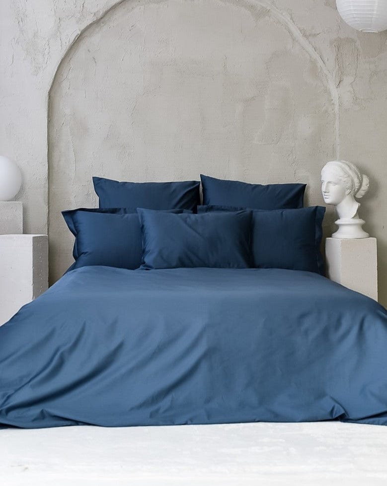 Sleep Mania Satin duvet cover set "Water Blue"